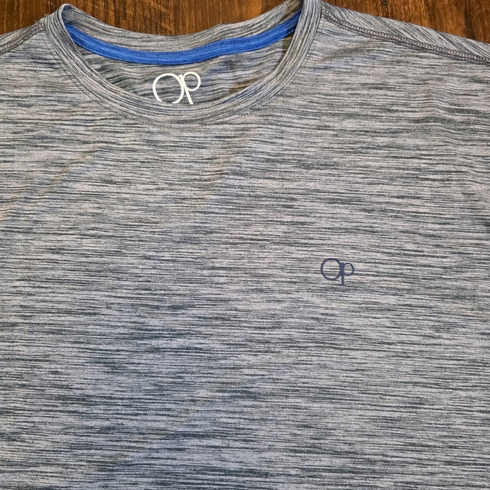 Ocean Pacific OP Performance Long Sleeve Athletic Shirt - Mens XXL - Gray - Picture 2 of 11